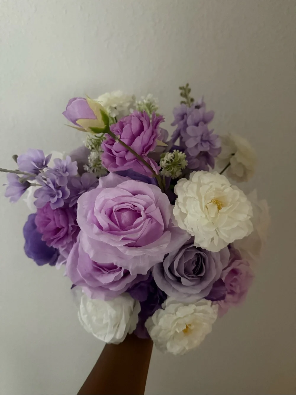 Unbranded Lavender and White Artificial Flower Bouquet - Home Accent